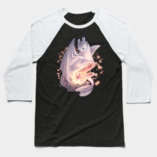 Light Fury & Magic Crystals (How to Train Your Dragon 3) Baseball T-Shirt